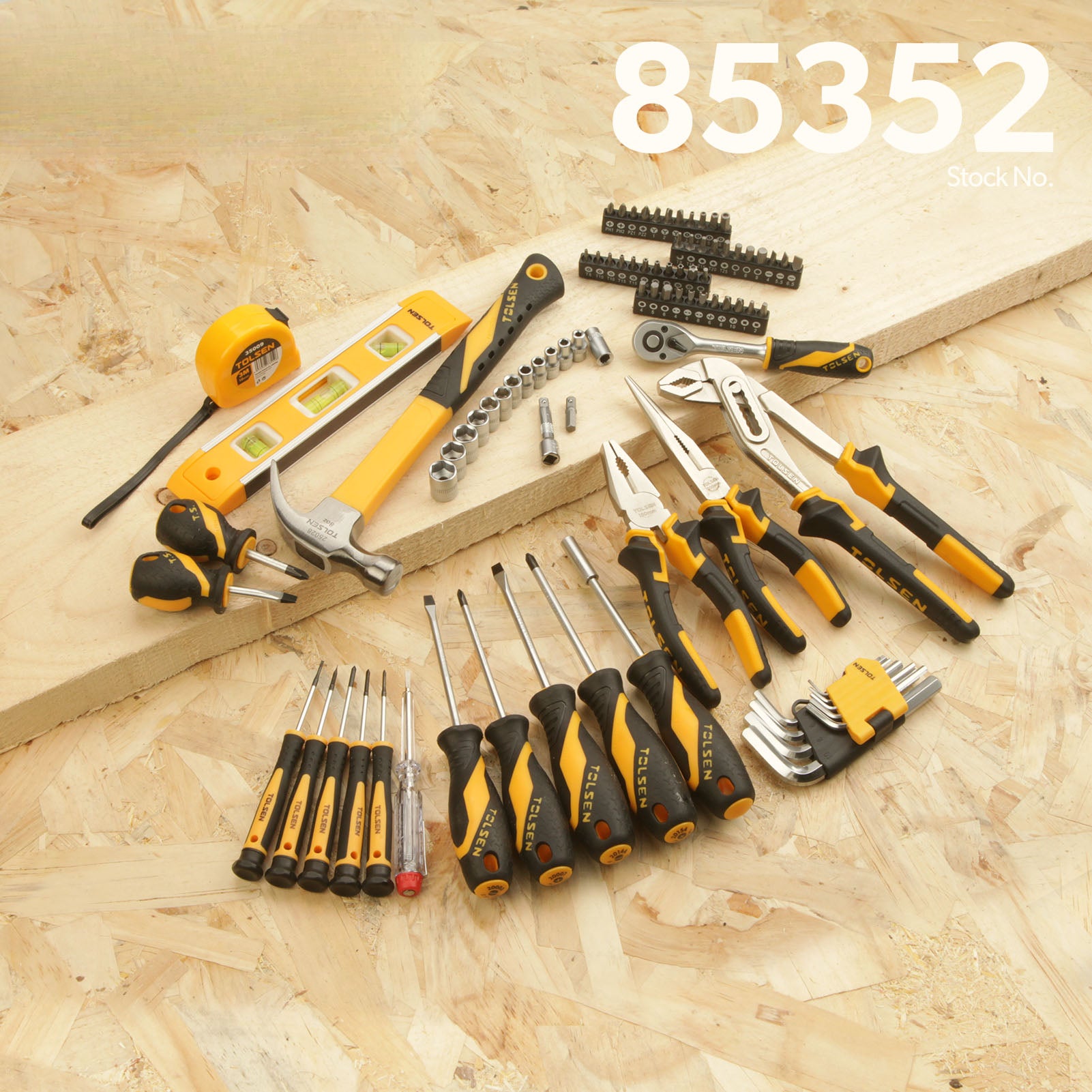 TOLSEN 85352 89pcs Screwdriver Household Hand Box Home Tool Set