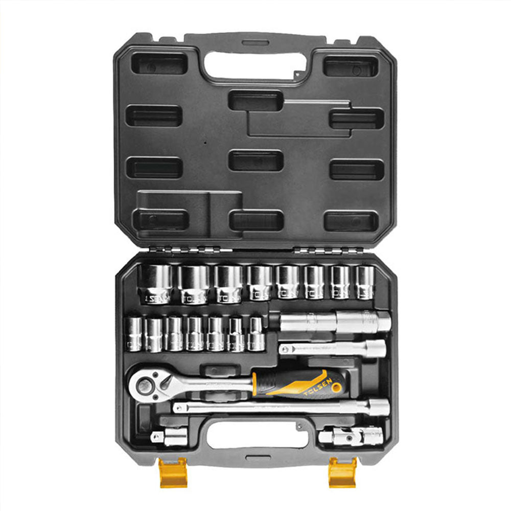 TOLSEN 15139  Wrench Kit Auto Repair Tool Set 22pcs 1/2" Socket Set